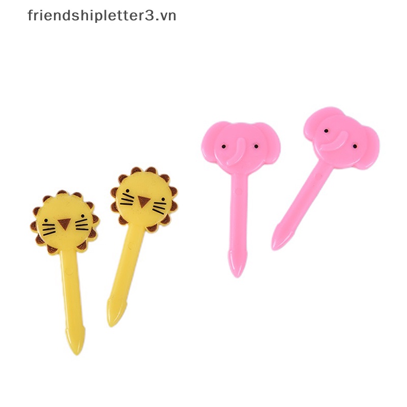 / / Mới / / 10 Nĩa Ăn Trái Cây / Tráng Miệng Hình Động Vật Hoạt Hình Dễ Thương