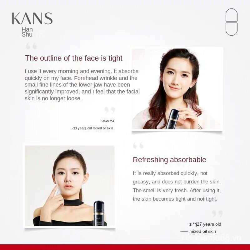 Tinh Chất Kans Giúp Dưỡng Ẩm Và Se Khít Lỗ Chân Lông Cao Cấp Đen