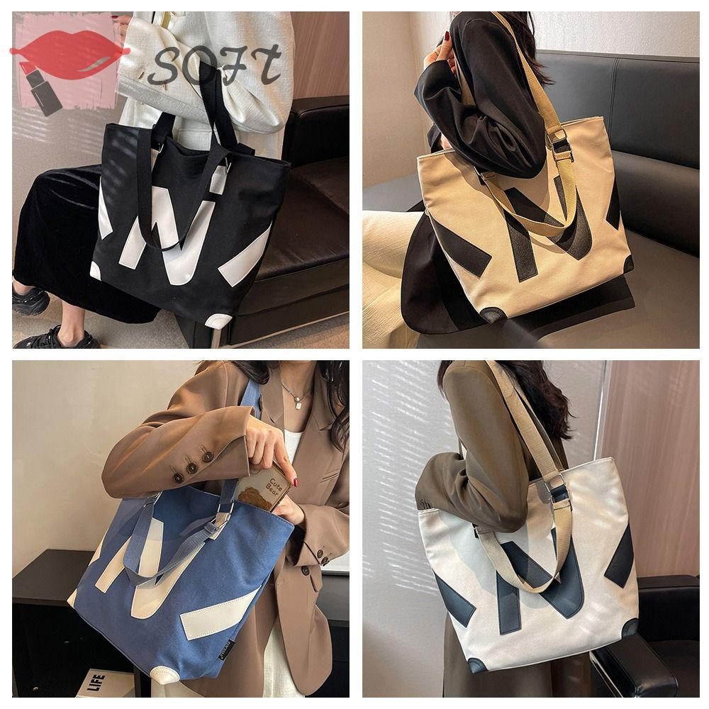 Túi Tote Đeo Vai / Xách Tay Kích Thước Lớn In Chữ Thời Trang Cho Nữ