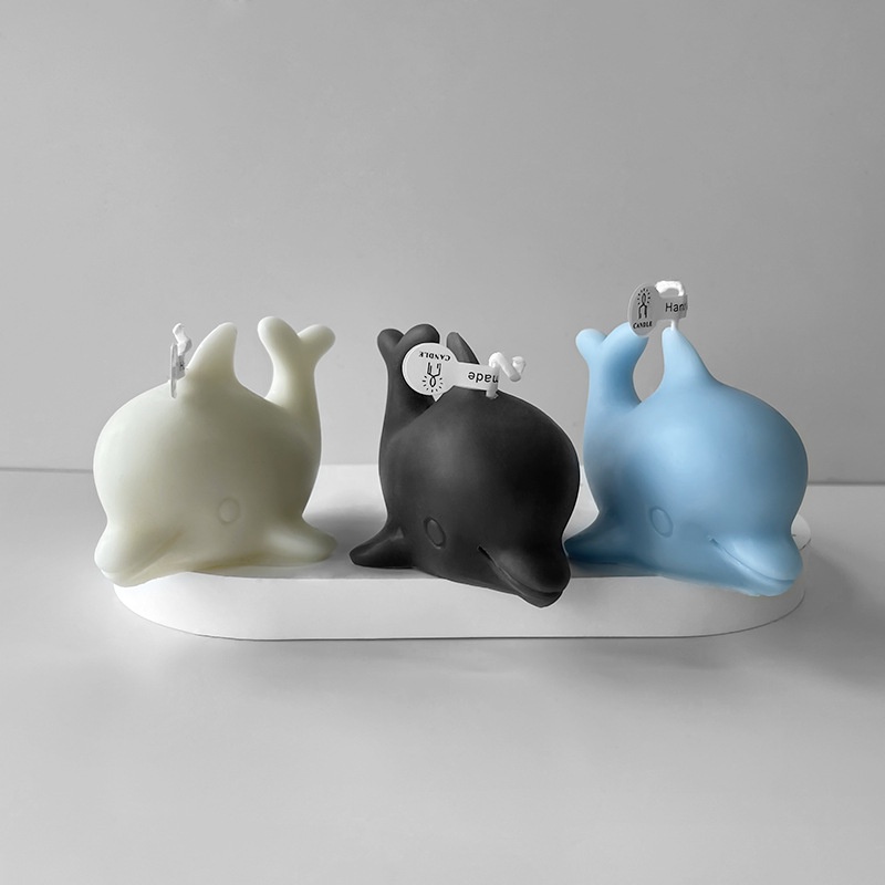 Khuôn Làm Bánh Mousse Hình Cá Heo Nhỏ Bằng Silicone