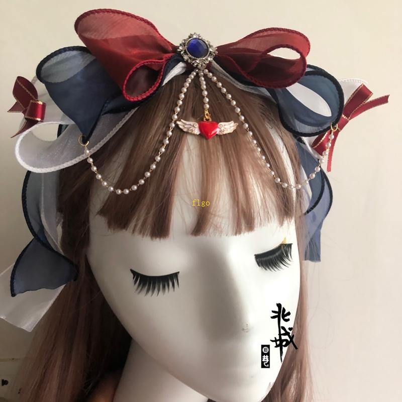 Băng Đô Ren Xếp Ly Thanh Lịch Nhiều Kiểu Dáng Phong Cách Lolita