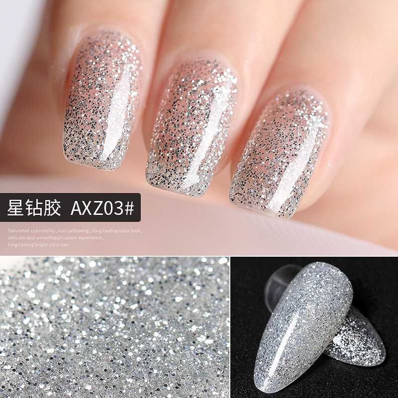 Sơn Gel AS mẫu mới chai đỏ mã AXZ chính hãng sơn móng tay chai 15ml