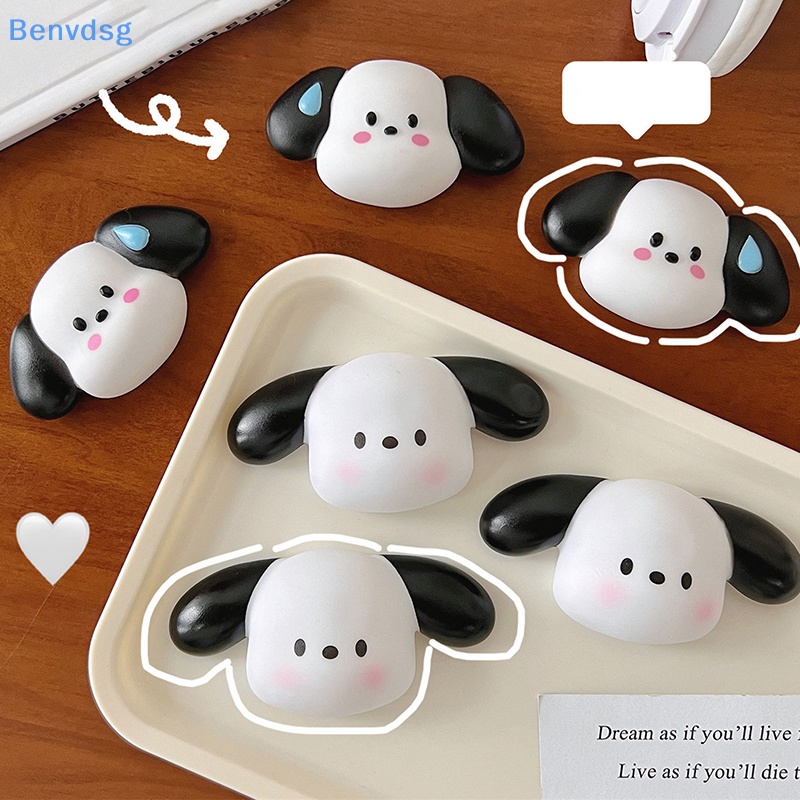 Miếng Dán Silicon Hình Chú Chó Hoạt Họa 3D Dễ Thương Trang Trí Điện Thoại / Cốc Nước / Dép / Dép / Đồ Chơi Trẻ Em DIY