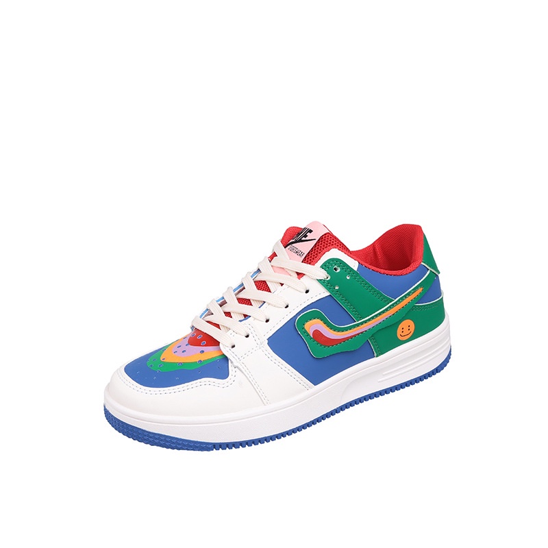 Yuanyang Giày Thể Thao Da Mềm Đế Cao Su Thời Trang Cho Nữ