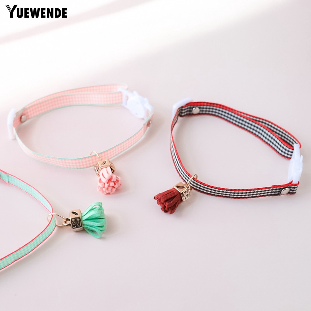 Yq.e Vòng Cổ Co Giãn Cao Họa Tiết Kẻ Sọc Có Khóa Cài Và Dây Đai An Toàn Sử Dụng Tại Nhà Cho Thú