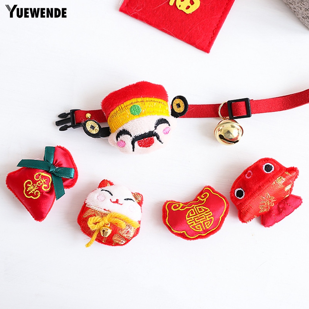 Vòng Cổ Năm Mới Phong Cách Trung Hoa Dễ Thương Dành Cho Thú Cưng