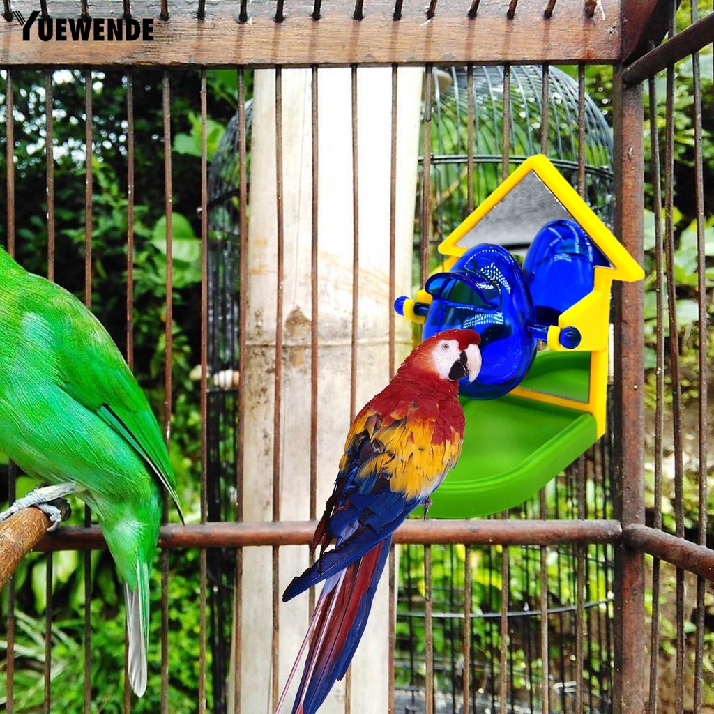 Đồ Chơi Ngôi Nhà Đựng Thức Ăn Chống Rò Rỉ Dành Cho Chim Vẹt