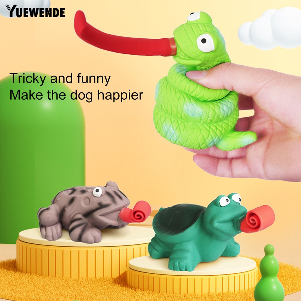 Yq.e Đồ Chơi Mài Lưỡi Mềm Mại Trọng Lượng Nhẹ Có Còi Trong Giảm Căng Thẳng Chống Cắn Hình Rắn / Rùa Hoạt Hình Cho Thú Cưng