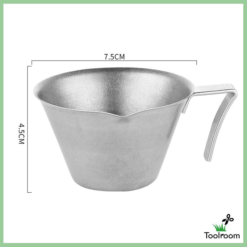 Bộ 3 Cốc Đo Lường Bằng Thép Không Gỉ Có Thể Tái Sử Dụng Cho Nhà Hàng / Quán Bar