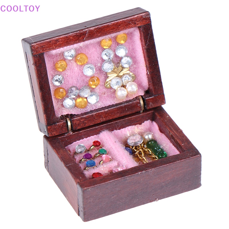 Hộp Đựng Trang Sức Trang Trí Nhà Búp Bê Tỉ Lệ 1 / 12