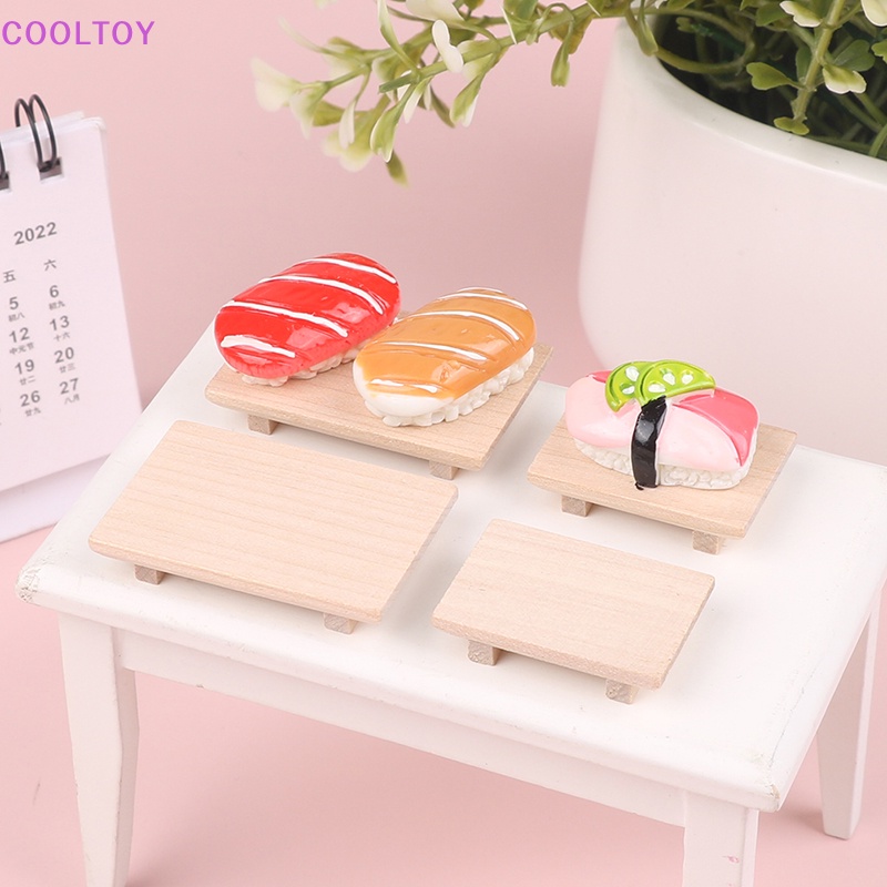1 Bộ Dĩa Sushi Trái Cây Trang Trí Nhà Búp Bê Tỉ Lệ 1: 12