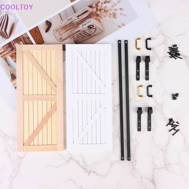 1 Set Mô Hình Cửa Trượt Trang Trí Nhà Búp Bê Tỉ Lệ 1: 12