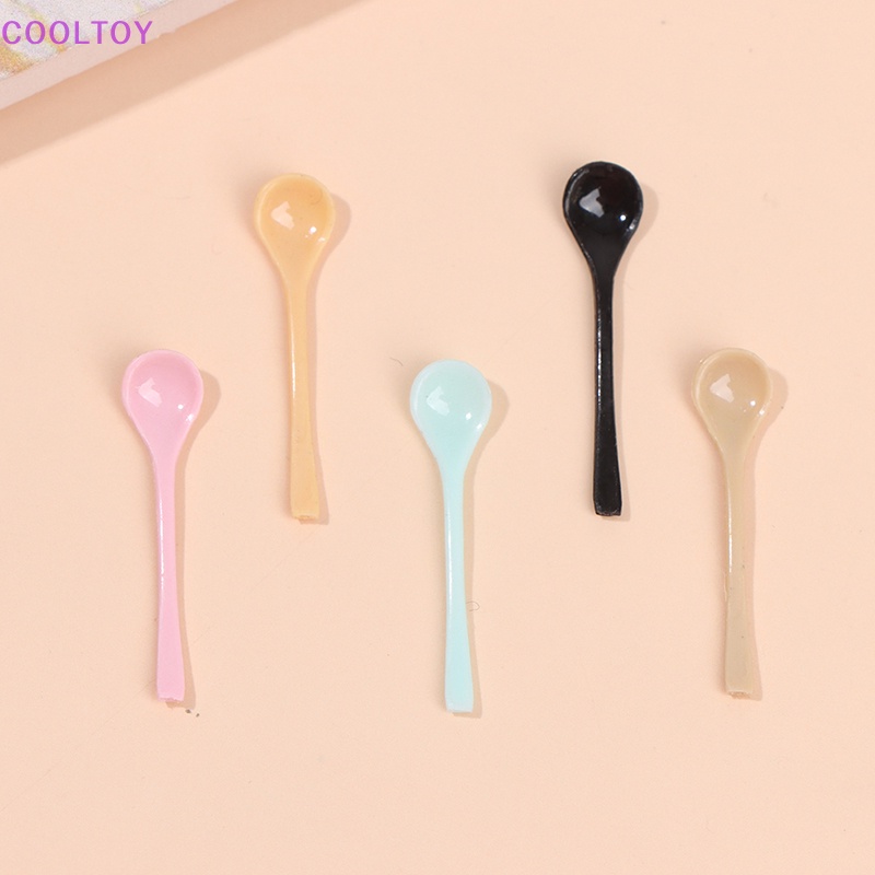 Cooltoy 1 Muỗng Ăn Kem / Yogurt Mini Trang Trí Nhà Búp Bê