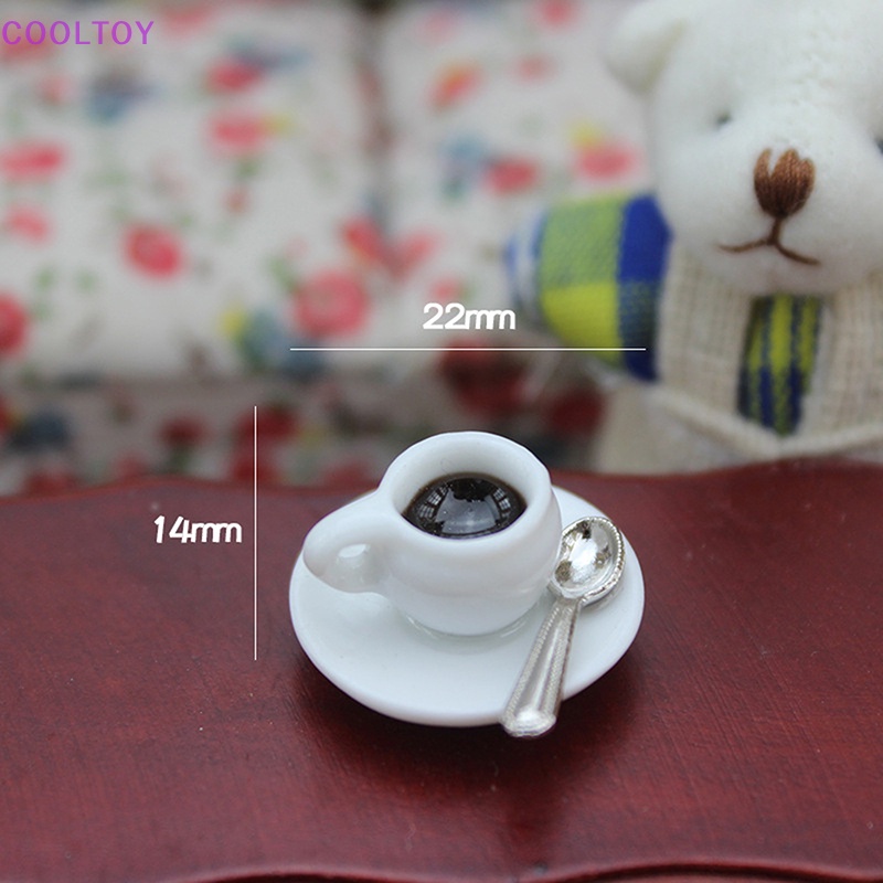 1 Cốc Uống Cà Phê / Thức Ăn Trang Trí Nhà Búp Bê