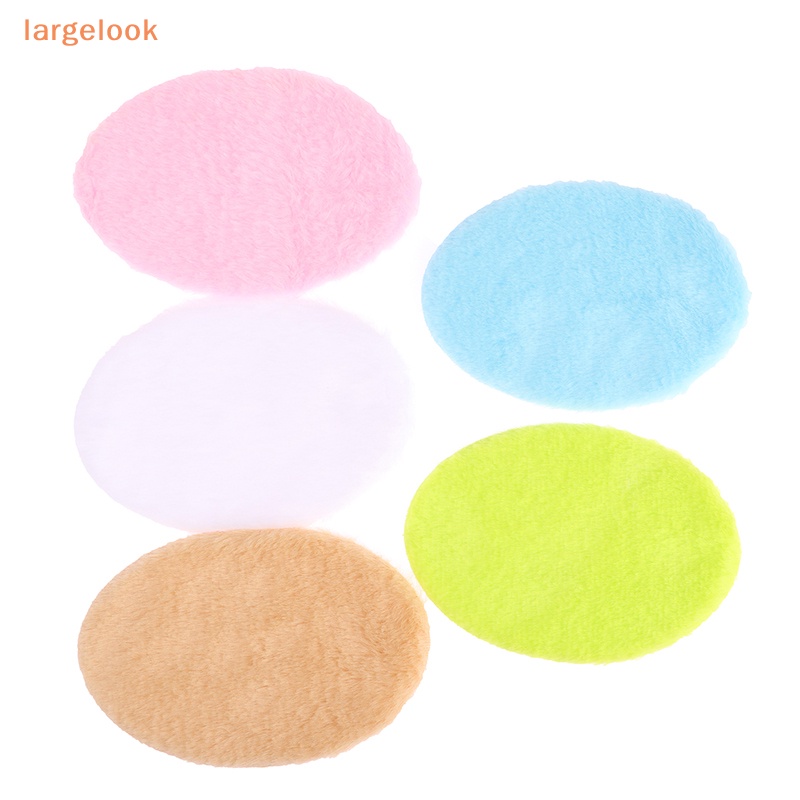 1 Thảm Lông Lót Sàn Hình Oval Trang Trí Nhà Búp Bê