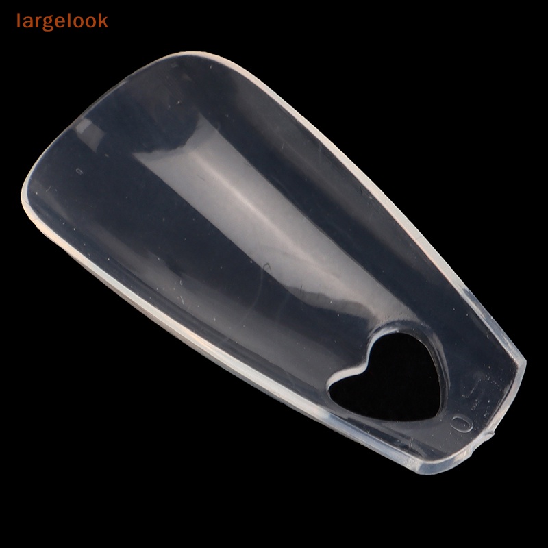 Bộ 120 Móng Tay Giả Họa Tiết Trái Tim Rỗng Bằng Acrylic Che Phủ Toàn Diện
