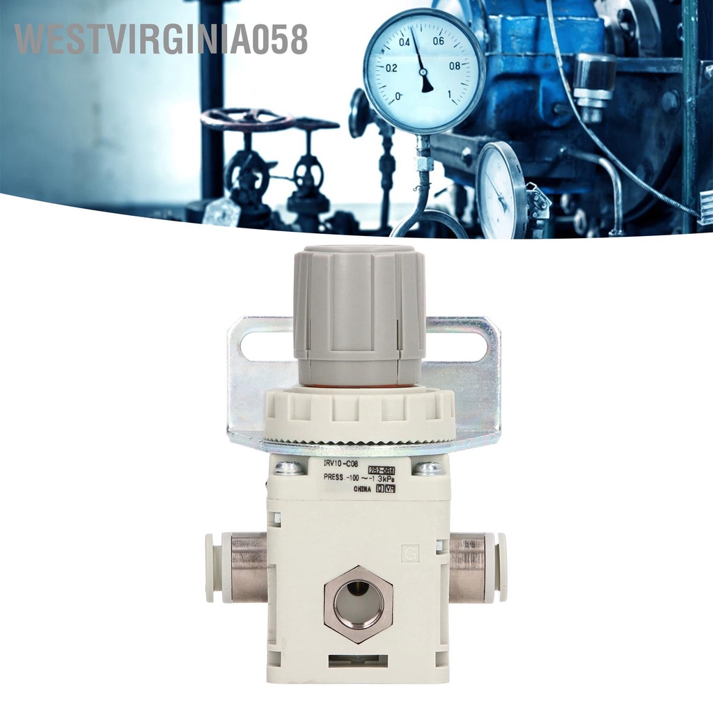 Westvirginia058 Van áp suất chân không Bộ điều chỉnh bằng khí nén loại SMC có giá đỡ cho ống OD 8mm