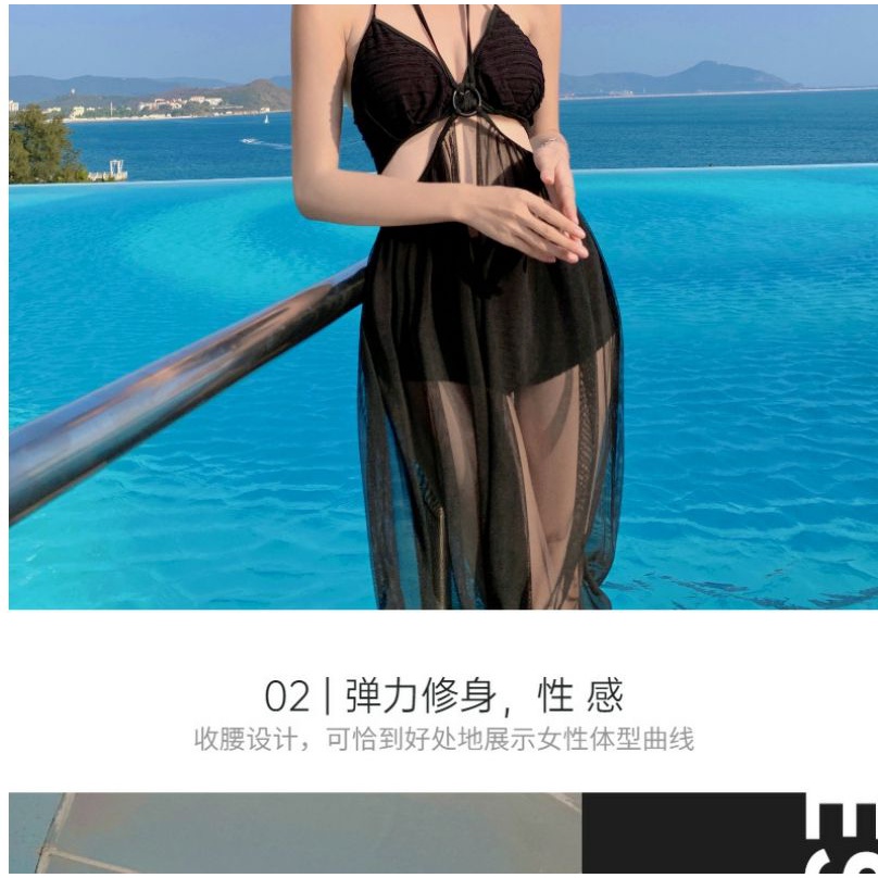 Bộ Đồ Bơi Ba Mảnh Thời Trang Mùa Xuân Hàn Quốc Quyến Rũ