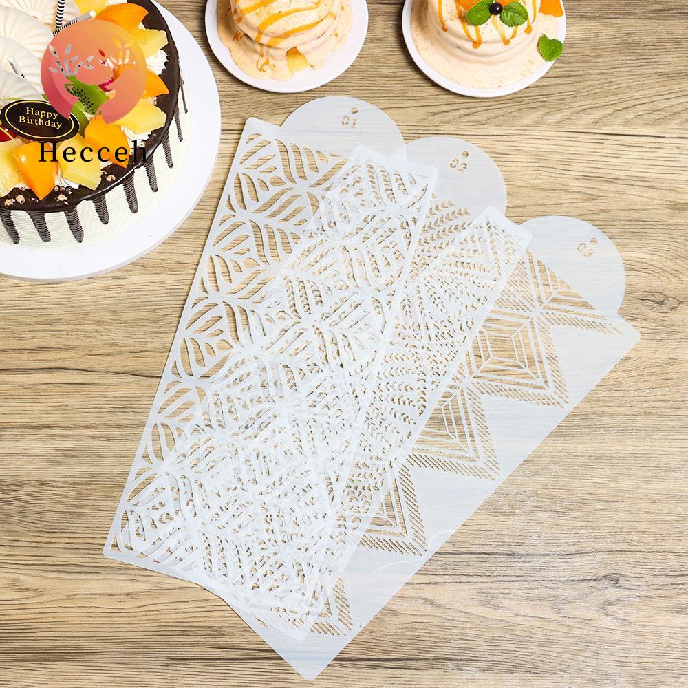 Khuôn Làm Bánh Bằng Nhựa Họa Tiết Ren Hoa Tiện Dụng Cho Nhà Bếp