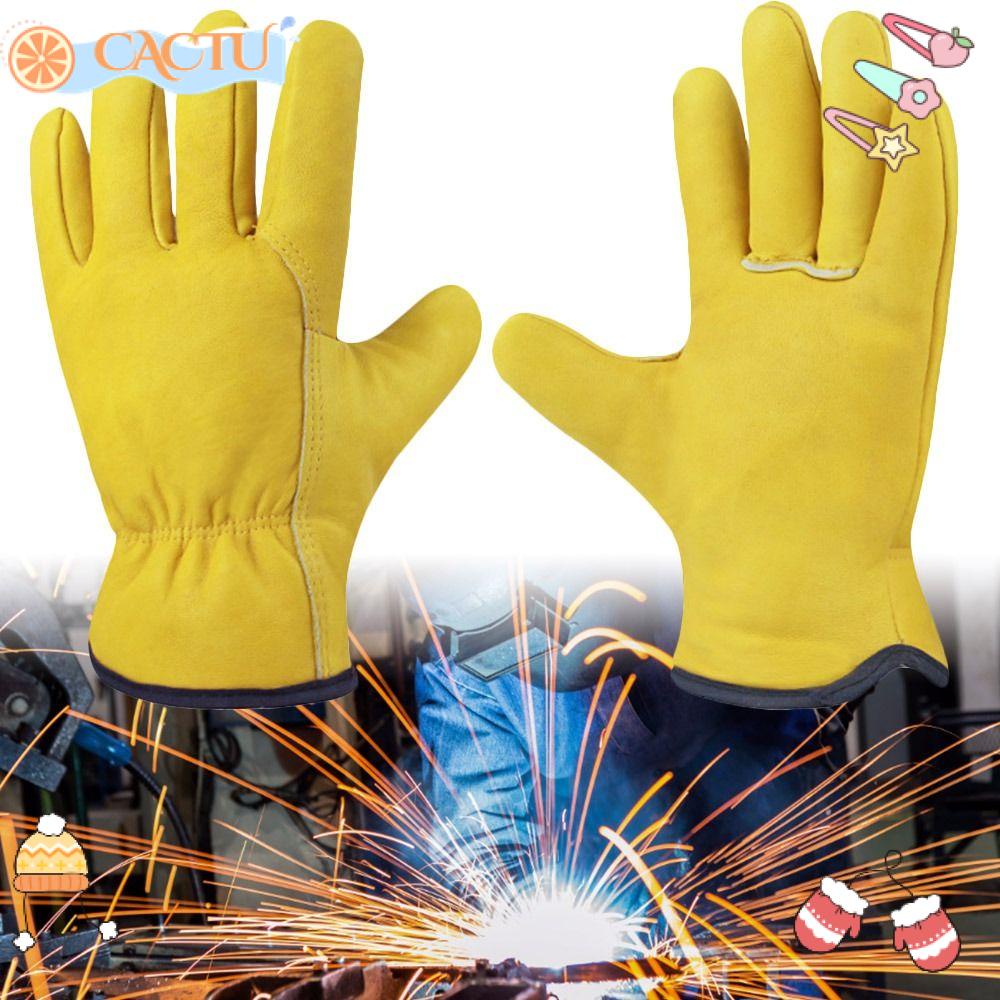 Cặp Găng Tay Dày Dặn Bằng Chất Liệu Da Dùng Để Lái Xe / Làm Vườn