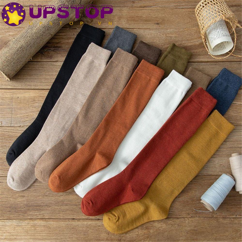 Vớ Cotton Dài Màu Sắc Thời Trang Cho Nữ
