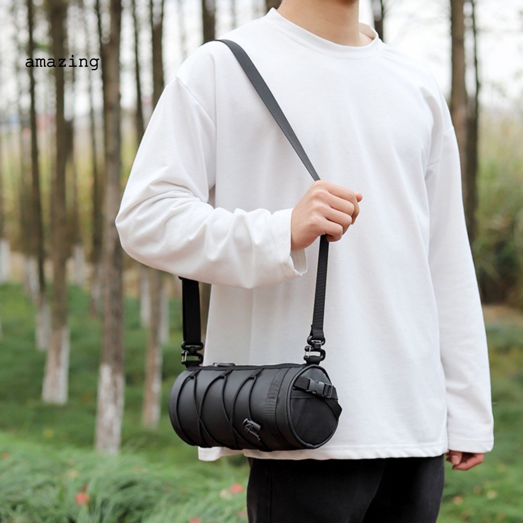 [AM] Túi Giả Da Có Dây Khóa Kéo Trước Xe Đạp Leo Núi