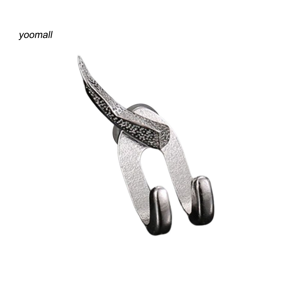 Bông Tai Dạng Móc 2 Móng Vuốt Đơn Giản Cá Tính Thời Trang Punk Hip Hop Có Thể Tháo Rời Làm Quà Tặng Cho Nam