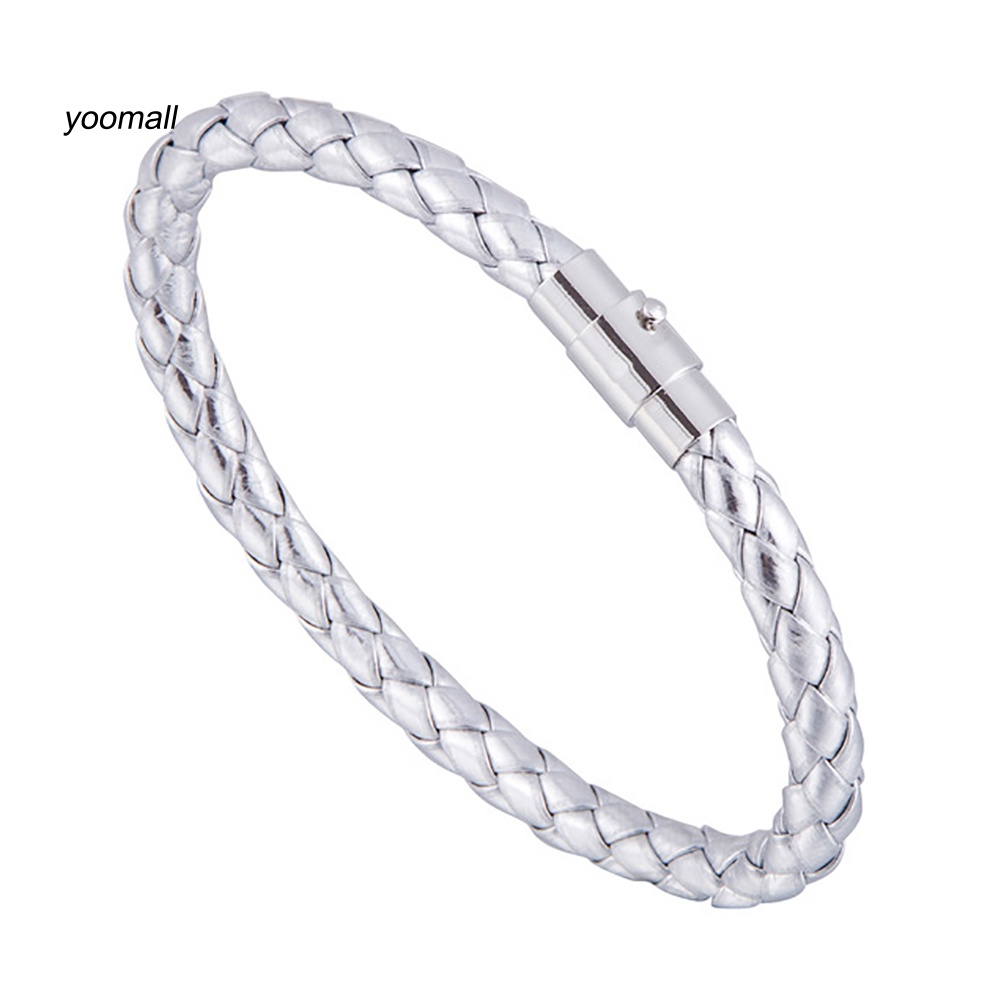 Vòng Tay Bện Dây Da Thời Trang Cho Nữ