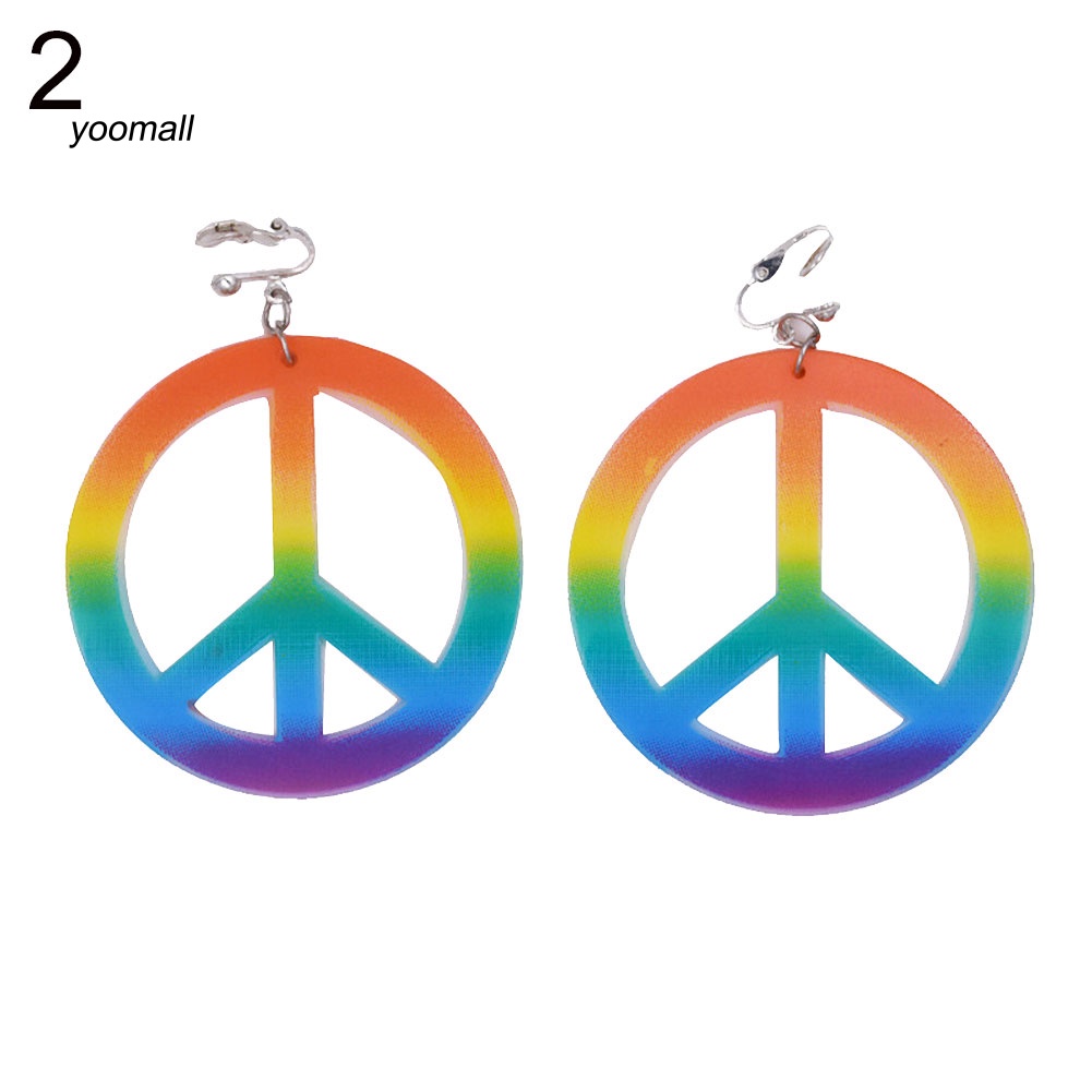 Bông Tai / Vòng cổ Biểu Tượng Hòa Bình Nhiều Màu Trang Trí Tiệc Halloween