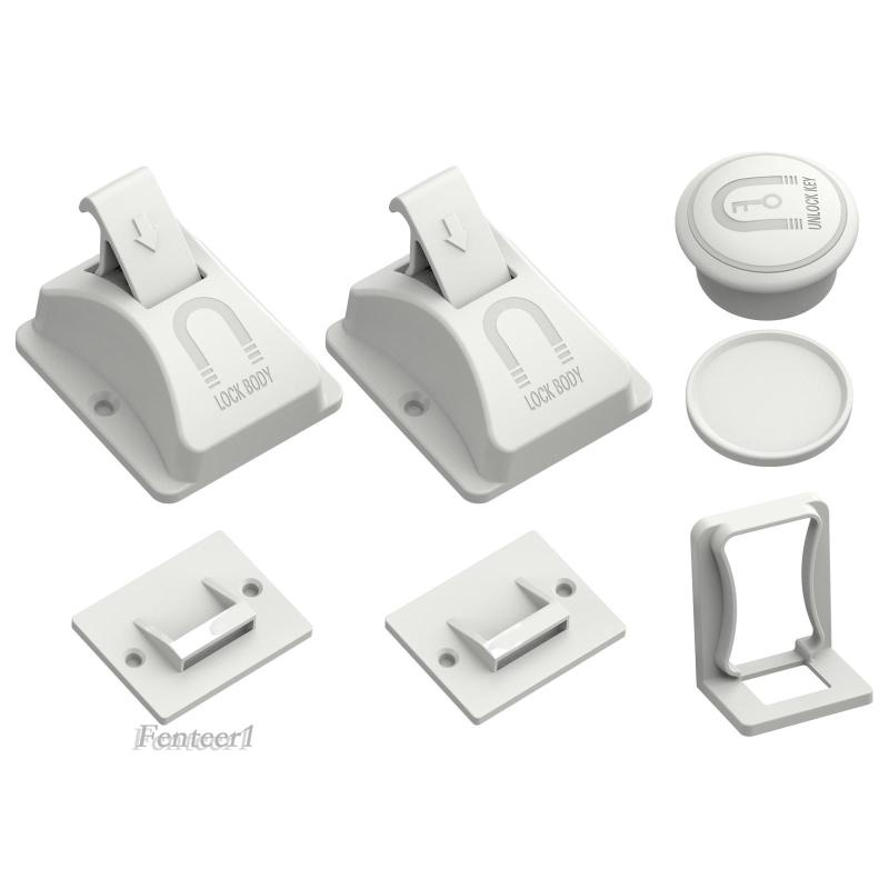 [Fenteer1] Khóa Ngăn Kéo Tủ An Toàn Dễ Lắp Đặt Cho Trẻ Em