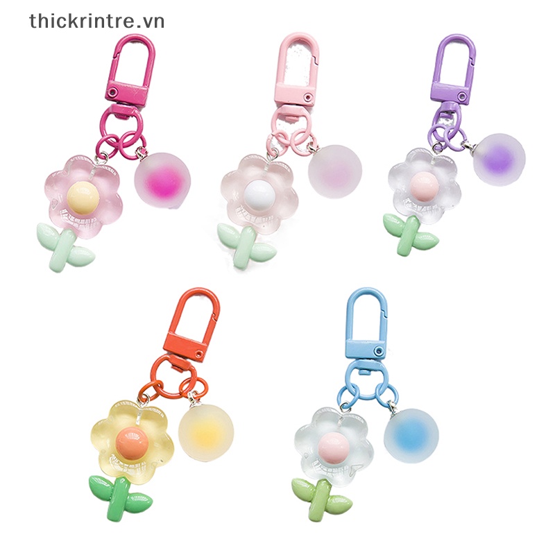 Móc Khóa Hình Hoa Nhiều Màu Sắc Sáng Tạo Cho Nữ