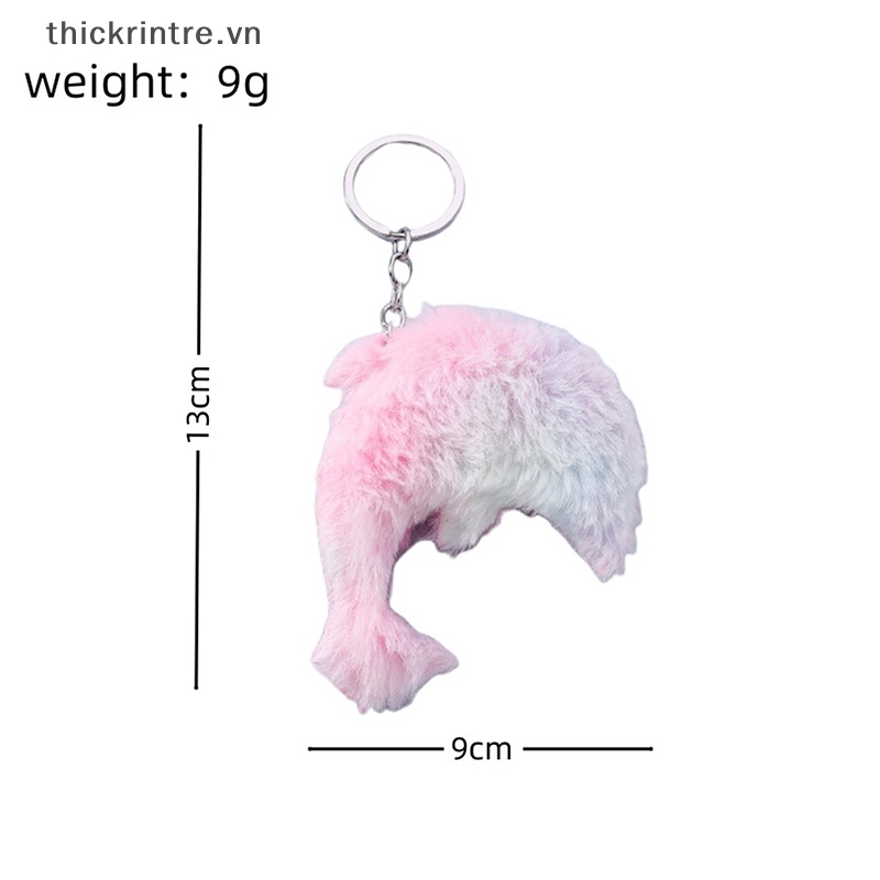 Móc Khóa Hình Cá Heo Nhồi Bông Đáng Yêu