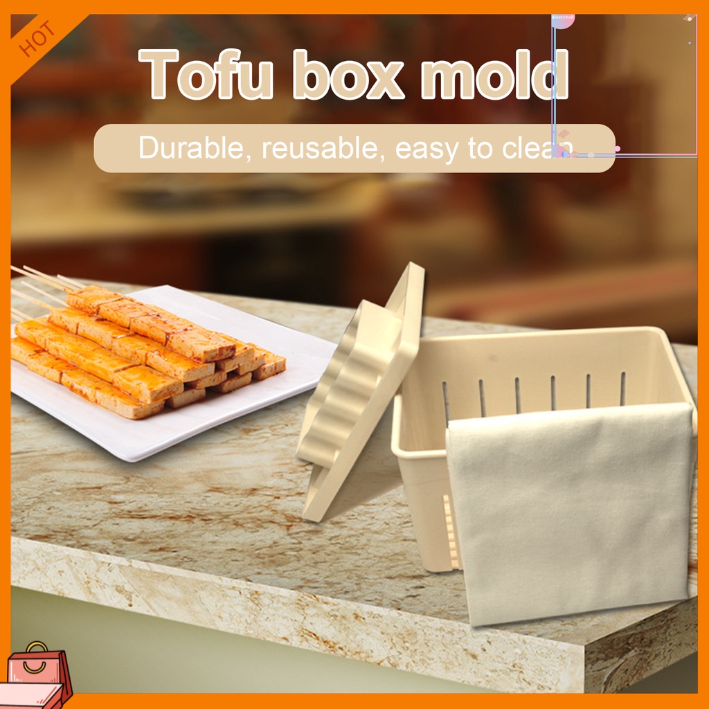 1 Bộ Khuôn Ép Đậu Hũ Bằng Nhựa Cấp Thực Phẩm Có Thể Tái Sử Dụng