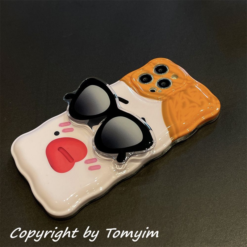 Ốp Điện Thoại Túi Khí Mềm Có Giá Đỡ Hình Biểu Tượng Cảm Xúc Cho iPhone 14 Pro Max 12 Pro Max 13promax 13 / 12 Pro X11 XR