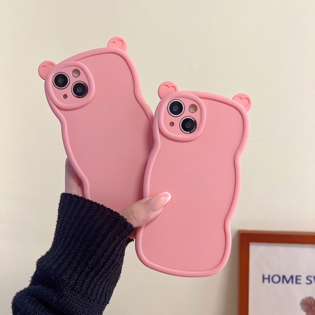 Ốp Điện Thoại In Hình Chú Heo Tai Hồng Cho Iphone 14 13 Pro Max 12 / 11 / xs / xr