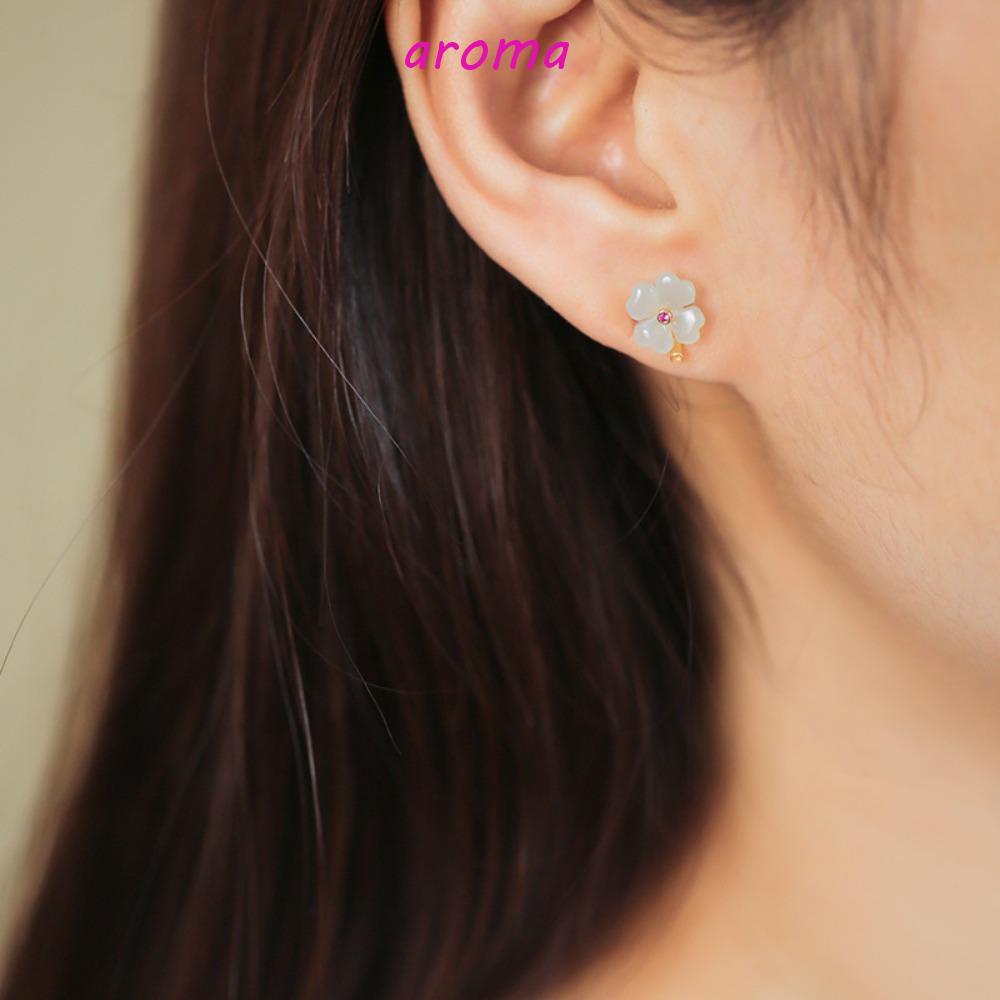 Bông Tai Hình Hoa Phong Cách Cổ Điển Sang Trọng Thời Trang Cho Nữ