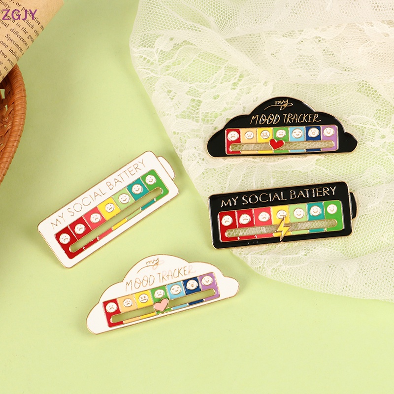 Zgjy Ghim Cài Ba Lô Tráng Men Họa Tiết Tâm Trạng Xã Hội Vui Nhộn Sáng Tạo Có Thể Di Chuyển Đến Tâm Trạng Bạn Nghệ Thuật Mới