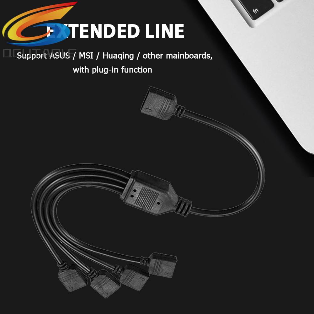 Dây Cáp Nối Dài 1 Đến 4 4 Pin Cho Bo Mạch Chủ ASUS / MSI Dài 30cm