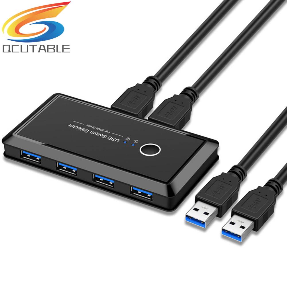 Bộ Chia 2 Cổng USB 3.0 2x4 4 Cổng USB Cho Máy In / Chuột / Bàn Phím