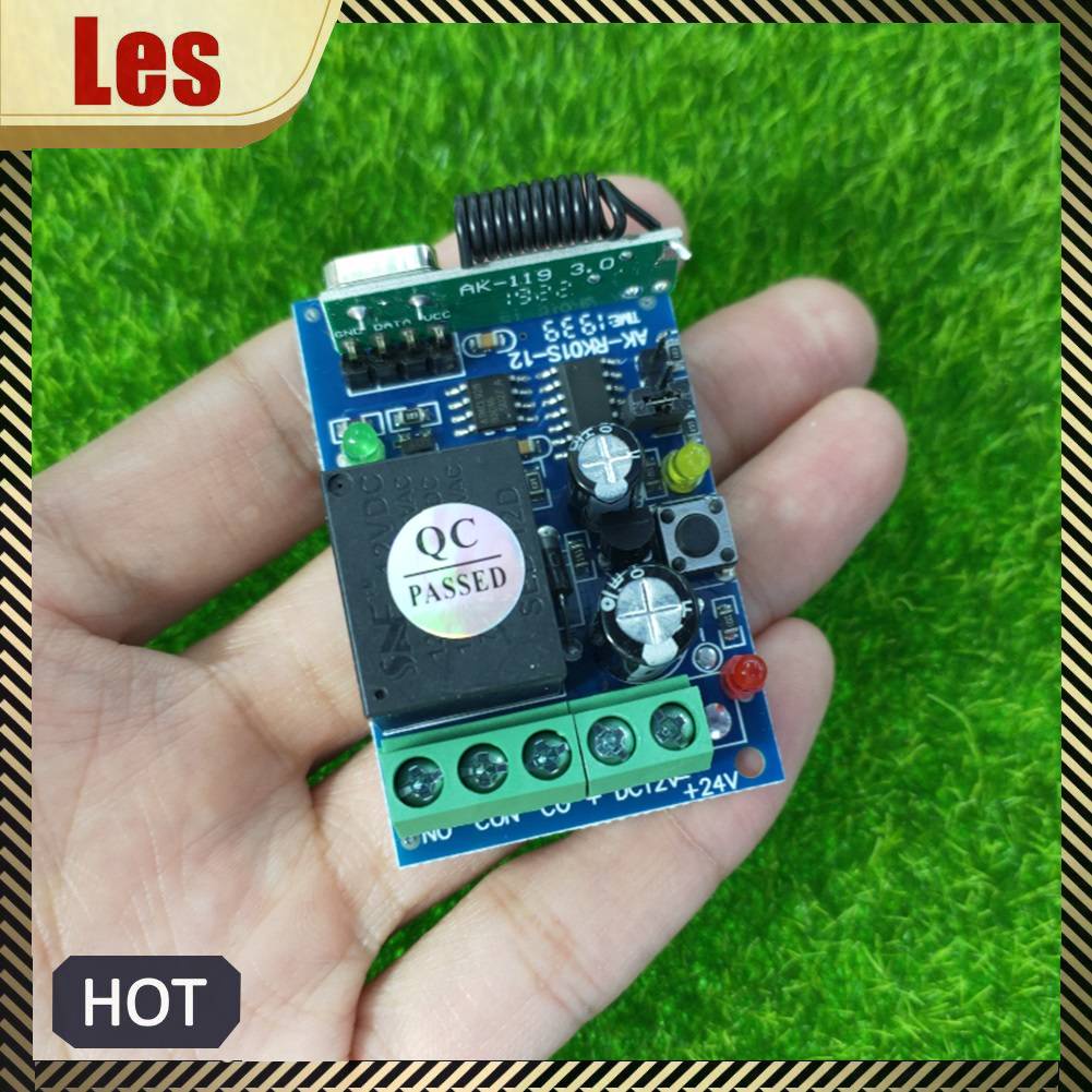 Điều Khiển Từ Xa Không Dây DC 12V 433MHz Cho Cổng Đèn