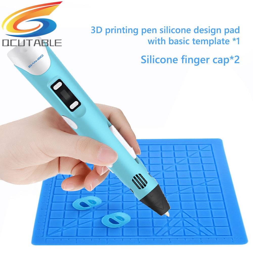 Thảm Vẽ 3D Bằng Silicone Kèm Nắp Đậy Ngón Tay Tiện Dụng