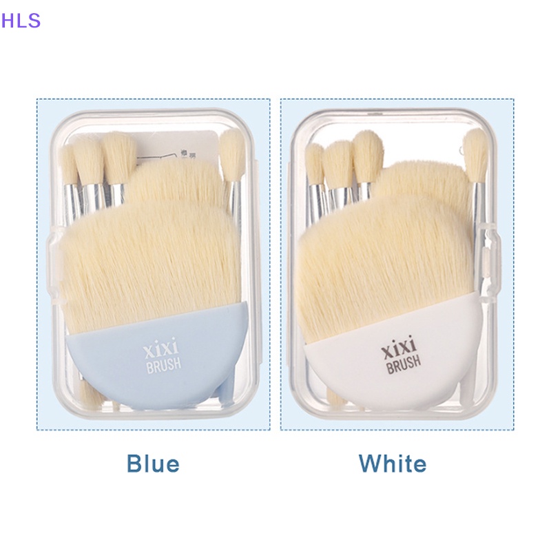 Set 6 Cọ Trang Điểm Mini Lông Mềm Kèm Hộp Đựng Tiện Lợi Dành Cho Nữ