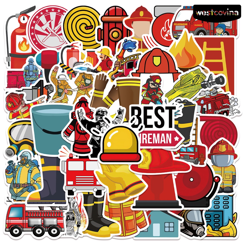 [WSTN] [WSTN]✎Bộ 52 Miếng Dán Hoạt Hình Graffiti Chống Thấm Nước Có Thể Tháo Rời