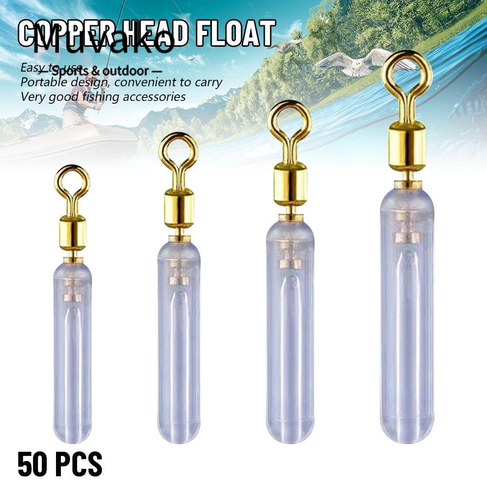 MUVAKO Bộ 50 Phao Nổi Bằng Silicone 4 Kích Cỡ Chất Lượng Cao