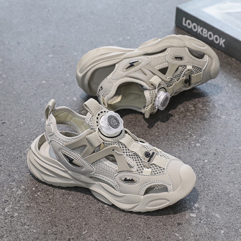 Xăng đan Thể Thao Mùa Hè Chống Trượt Bằng Cao Su Cho Trẻ Em Mới