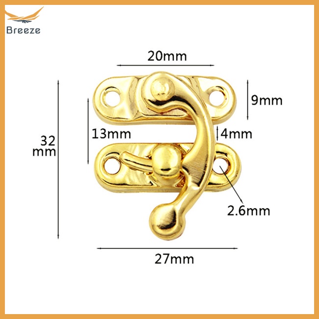 Set 10 Móc Khóa Kim Loại Cổ Điển Cho Túi Xách