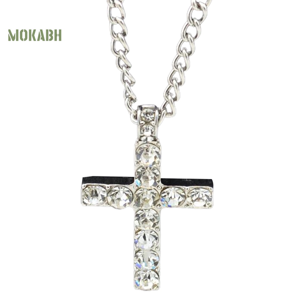 Vòng cổ Hợp Kim Mặt Hình Thánh Giá Đính Đá Nhân Tạo Thời Trang