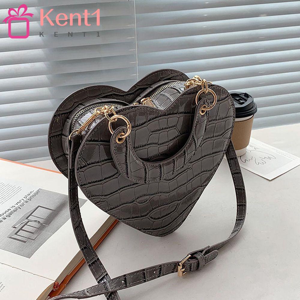 KENT1 Ba Lô Hình Trái Tim Xinh Xắn Dành Cho Nữ