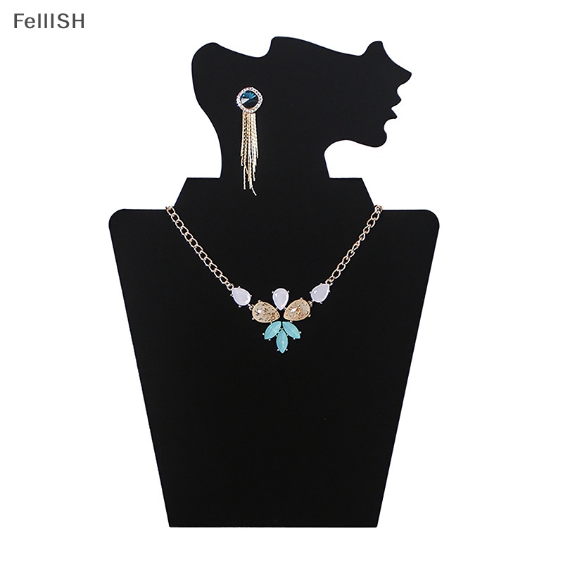 [Felli] Giá Đỡ Trưng Bày Trang Sức Mặt Sau Bằng Nhung Đen Đơn Giản Sắp Xếp Gọn Gàng 439br