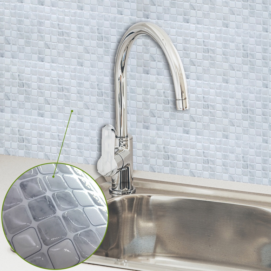 Miếng Dán Tường Bằng PVC Chống Thấm Nước Nhiều Màu Sắc Dễ Lắp Đặt Tiện Dụng Cho Nhà Tắm